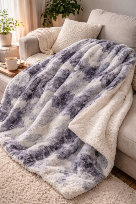 Плед двухсторонний 220*230 см.1 шт.