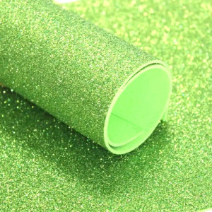 Фоамиран глиттерный Зеленый  20*30 см.2 мм.1 шт.