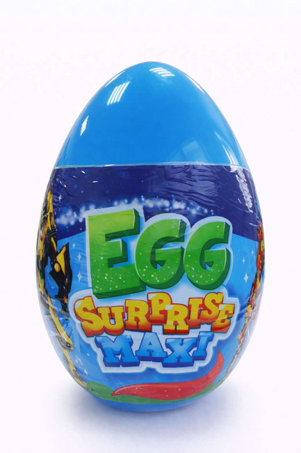 Пластик. яйцо 250*190мм СУПЕРГИГАНТ EGG SURPRISE MAXI ДЛЯ МАЛЬЧИКОВ с большими игр. 260г 1