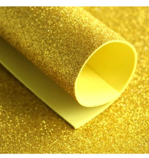 Фоамиран глиттерный Золото 20*30 см.2 мм.1 шт.