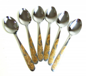 Набор столовых ложек нержавеющая сталь 6 шт. 20,5 см.