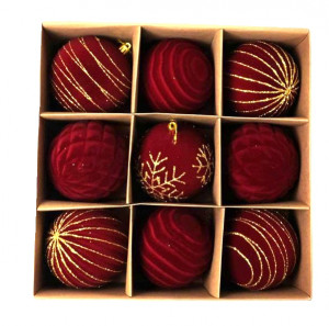 Набор шаров 9 шт.9 см.