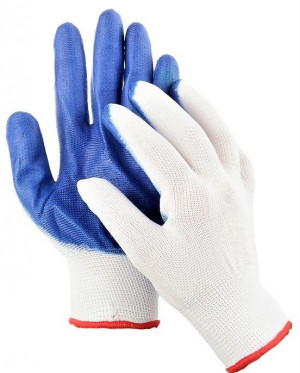 Перчатки нейлоновые с нитриловым обливом 1 пара /960 шт.коробка/