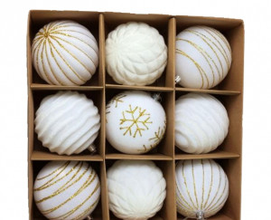 Набор шаров 9 шт.9 см.