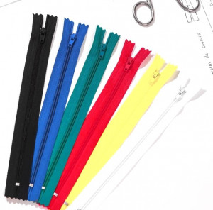 Набор молний 5 шт.15*27 см.