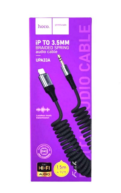 Кабель HOCO UPA33 BLACK (AUX) 1,5 м.