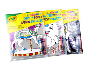 Набор для творчества плакат 20,32*25,4 см.+3 карандаша