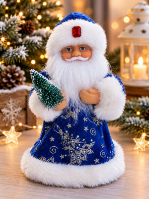 Дед мороз музыкальный 17 см.1 шт.