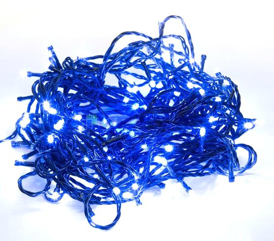 Гирлянда нить Роса Радуга на батарейках 5 метров