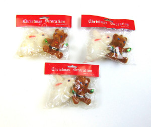 Набор новогодних подвесок с дефектом 12*14 см.
