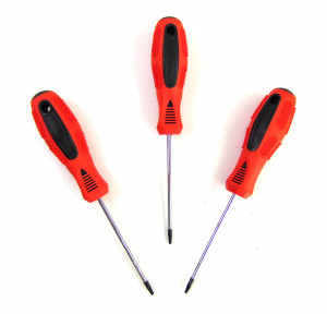 Отвертка шестигранник прорезиненная ручка 15 см.1 шт.