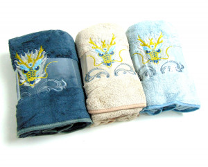 Полотенце банное с вышивкой 70*140 см.