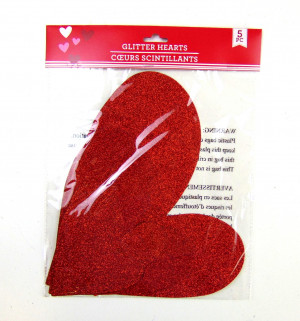 Сердечки для декора 5 шт.25*30 см.