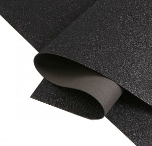 Фоамиран глиттерный Черный  20*30 см.2 мм.1 шт.