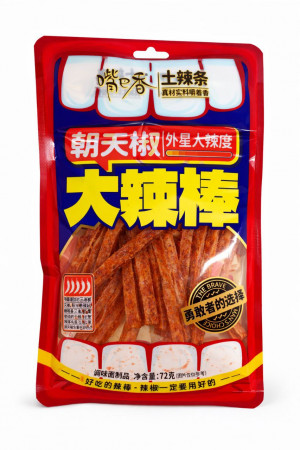 Пшеничные палочки с экстра-острым вкусом ZuiBaXiang 72г