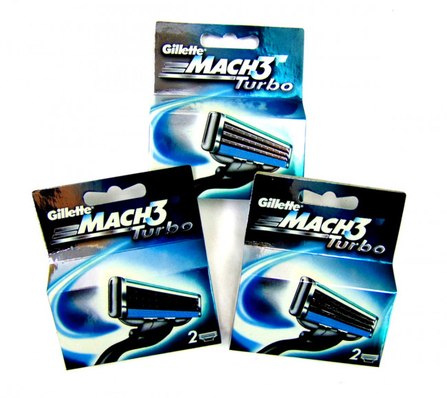 Сменные кассеты для бритья GILLETTE MACH 2 лезвии 2 шт. 1 упаковка