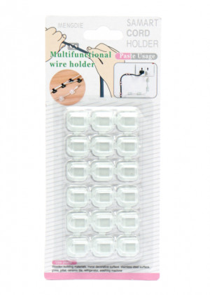 Крючки самоклеящиеся, для гирлянд, 18 штук