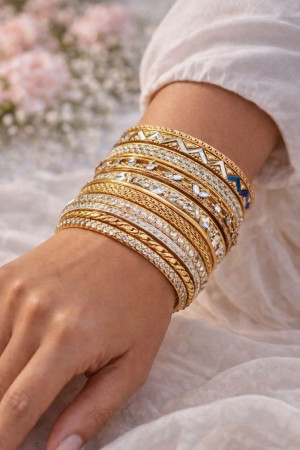 Браслет женский в ассортименте - в наборе 5-6-7 шт.