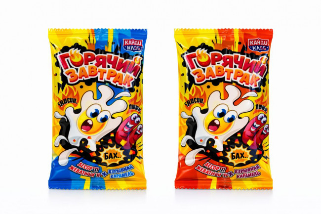 Десерт желейный cо взрывной карамелью «Горячий Завтрак» 24г*30шт