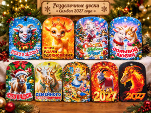 Доска разделочная Символ 2027 года 17,5*26,5 см.1 шт./100 шт.в упаковке/