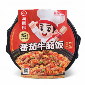 Рис быстрого приготовления со вкусом говядины с томатами  Haidilao 272 гр.