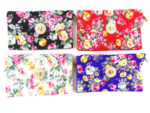 Сумка женская текстиль на длинном ремешке с тремя отделениями 15*23 см.1 шт.