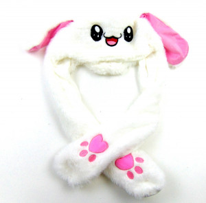 Шапка Зайка с поднимающимися ушами 1 шт.