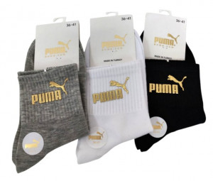 Носки женские PUMA 95 % хлопок р.36-41 / 10 пар в упаковке/ 1 пара
