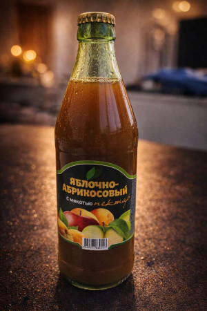 Нектар с мякотью яблочно-абрикосовый 0,5 л.
