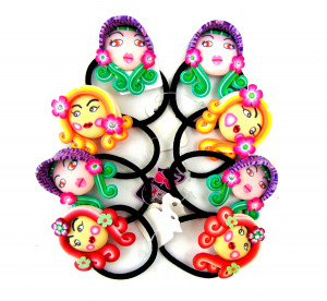 Резинка для волос 1 шт.5*6 см.