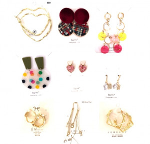 Серьги в ассортименте 1 пара