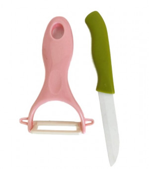 Нож керамический   и овощечистка керамическая набор из 2 х предметов