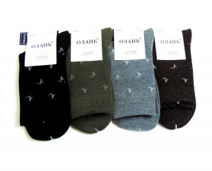 Носки мужские термо 55% хлопок 25% кашемир р.41-47 /10 пар в упаковке /1 пара