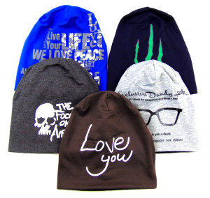 Шапка молодежная трикотажная с подкладом  1 шт.