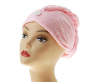 Полотенце тюрбан для сушки волос 55*22 см.1 шт.