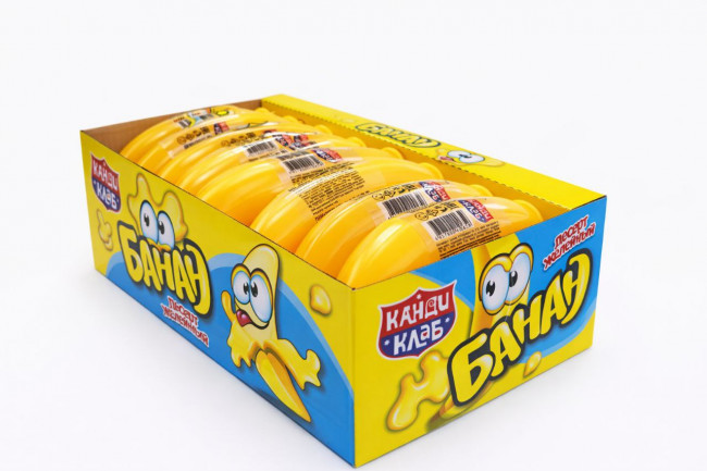 Десерт желейный "Банан" 55мл*24шт*12 блоков.