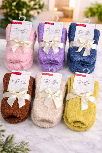 Носки женские махровые р.23-25 / 6 пар в упаковке/1 пара