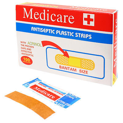 Пластырь "Medicare" 70х18мм, 100 штук, коричневый,