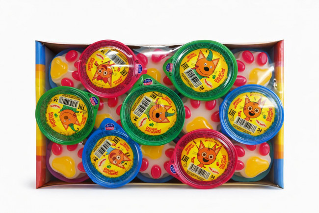 Десерт желейный "Джелли Лапка" (Три Кота) 24гр*30шт*12 блоков