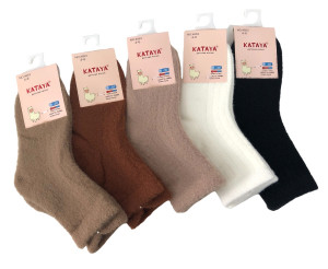 Носки детские термо 4-6 лет 80% шерсть ламы / 10 пар в упаковке / 1 пара