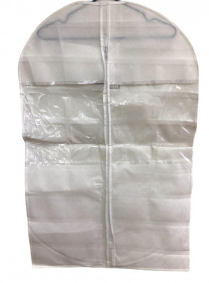 Чехол для одежды с окошком на молнии 60*90 см.1 шт.