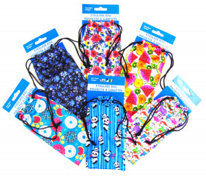 Чехол для очков текстиль 9*18 см.1 шт.