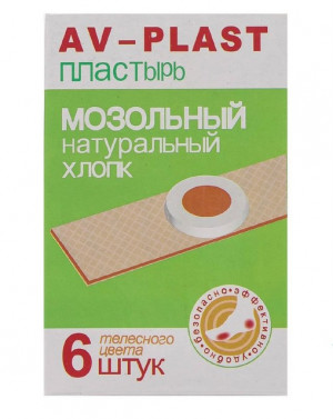 Пластырь от мозолей 6 шт.телесного цвета