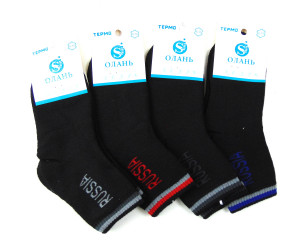 Носки подростковые термо р.8-14 лет /12 пар в упаковке /1 пара