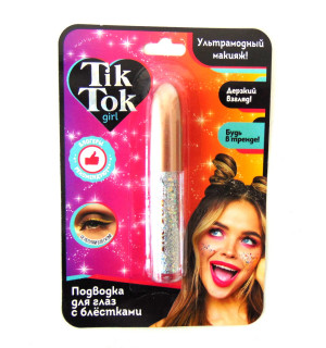 Подводка для глаз с блестками ТИК ТОК  блогеры рекомендуют 3,2 мл.