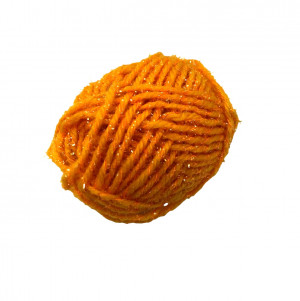 Пряжа желтая с люрексом 12 гр.1 шт.