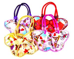 Сумочка детская два отделения на молнии 29*29 см.1 шт.