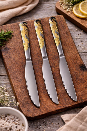 Нож нержавеющая сталь 22 см.1 шт.