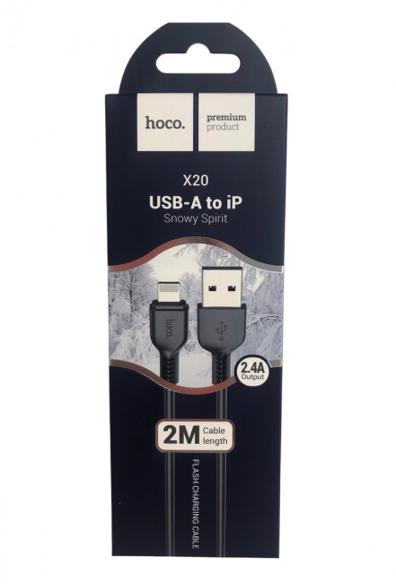 Кабель Hoco X20 USB -A to iP  1 м,