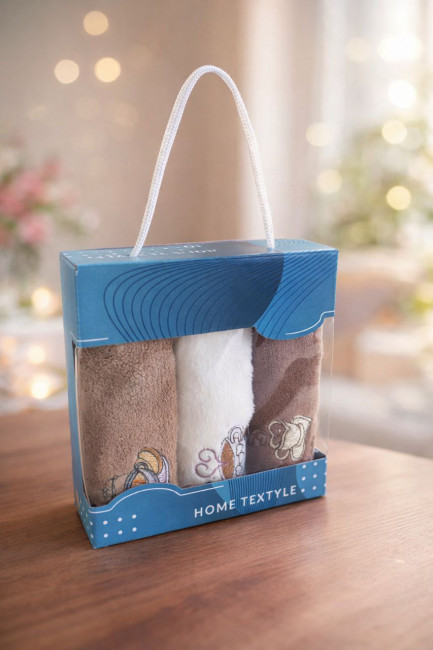 Набор подарочный : полотенце 3 шт.50*24 см.